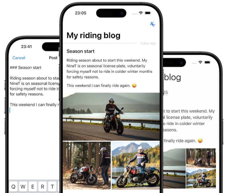 App screenshots